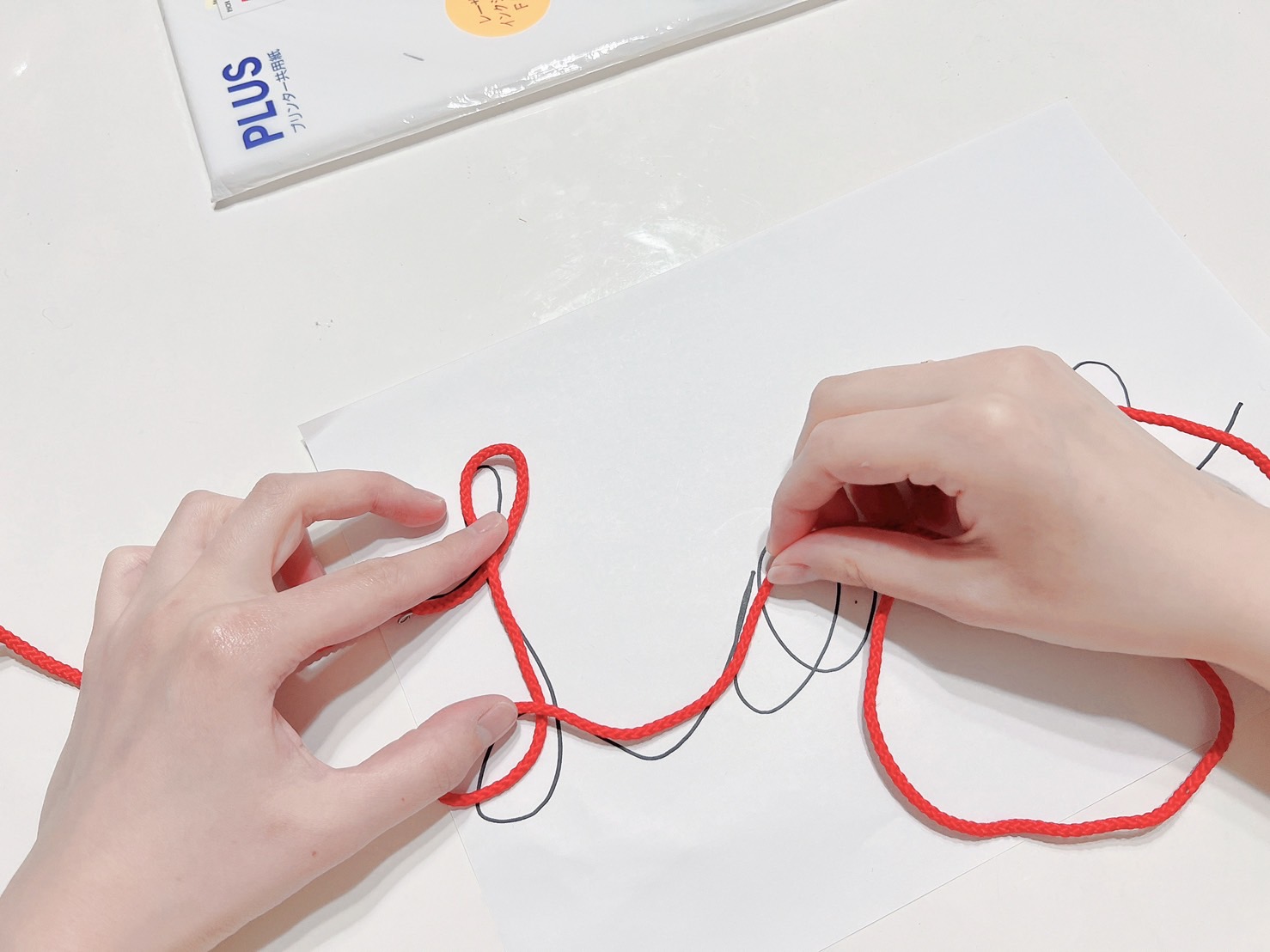赤い糸の作り方_形を作る