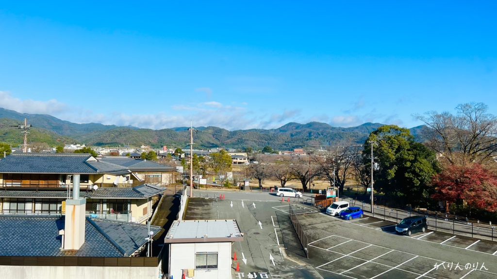 京都嵐山温泉花伝抄の部屋からの景色